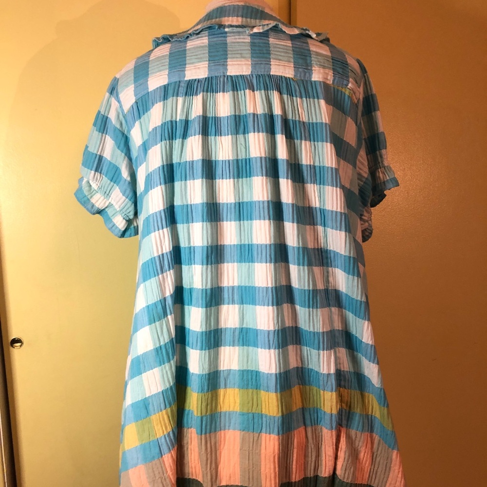 Pilcro Anthropologie The Kiera Mini Shirt Dress 1X NWOT - Picture 10 of 14